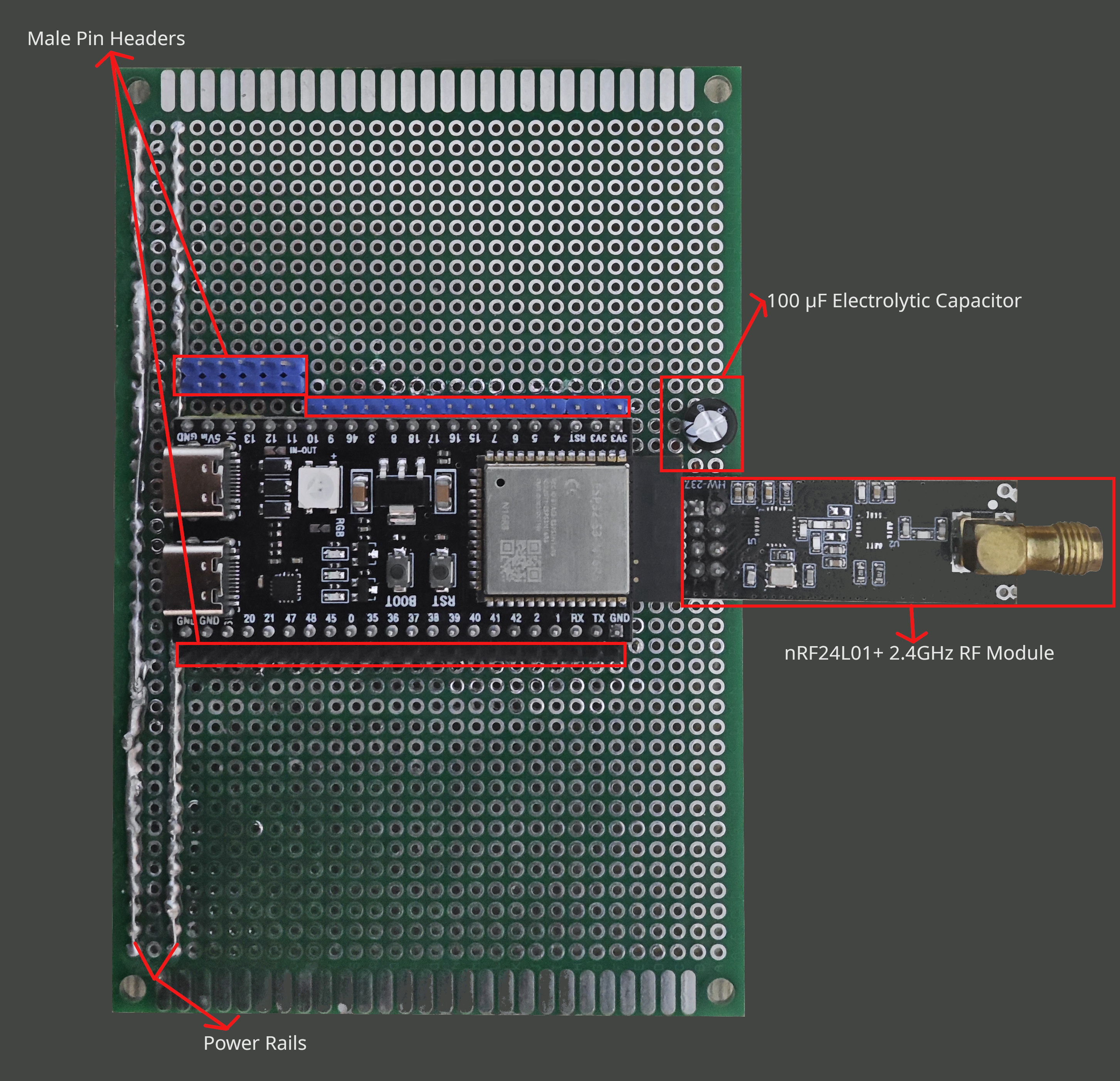 Early Prototype Rev 0.1 Top View